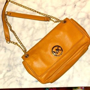 Michael Kors Folton Chain Shoulder flap bag purse